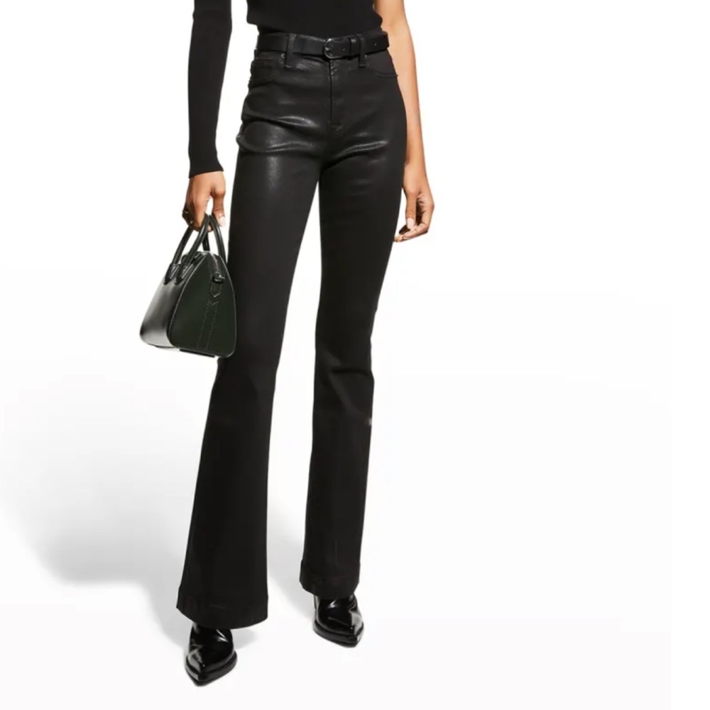 7 For All Mankind Black Boot Cut Jeans